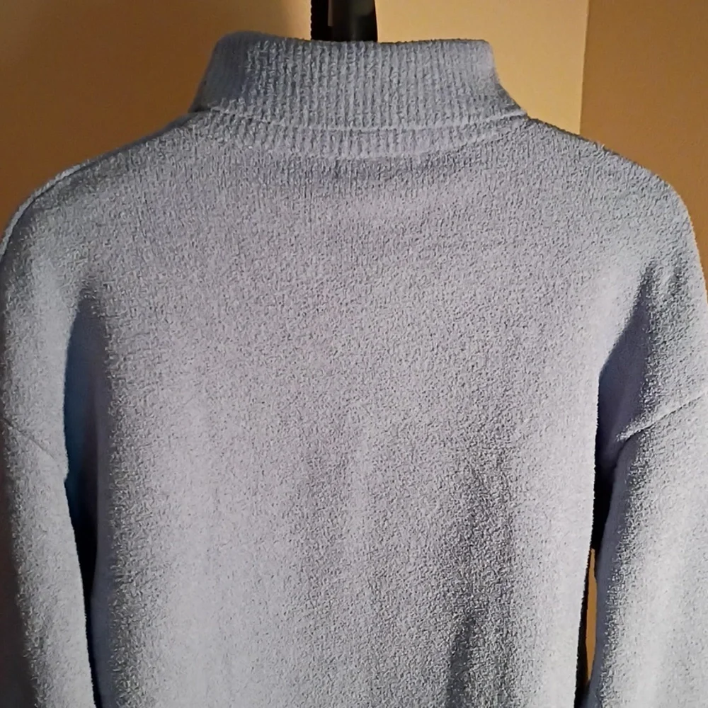 Merokeety Chic Lighter Blue Turtleneck Sweater Size XL - Picture 6 of 13